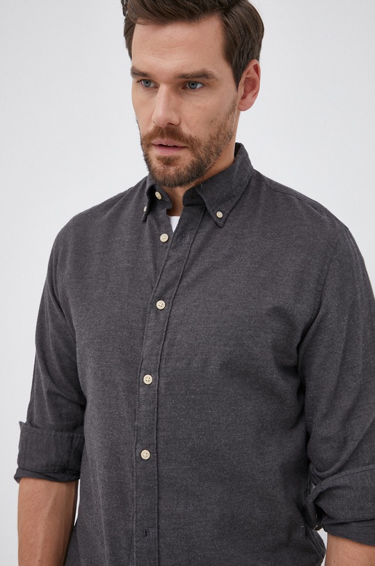 Košile Selected Homme 16074464.Black šedá