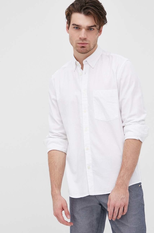 Košile Marc O'Polo hladký bílá M21724242414