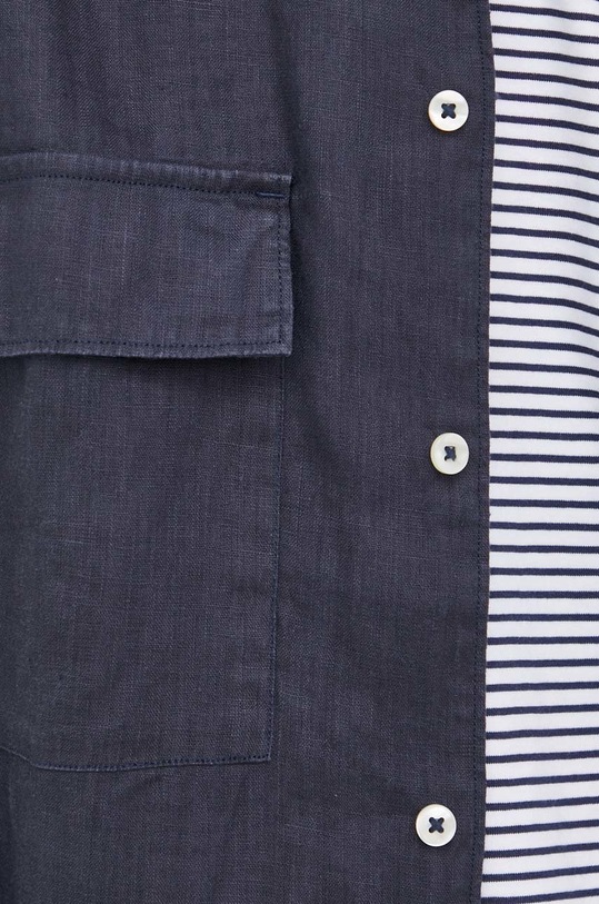 Marc O'Polo koszula lniana M23742842392 granatowy AA00