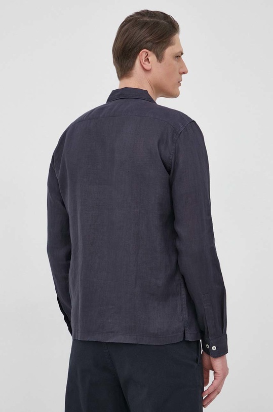 Marc O'Polo koszula lniana granatowy M23742842392