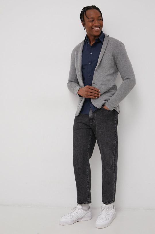 Îmbrăcăminte Solid Cămașă 21103247.791991 bleumarin