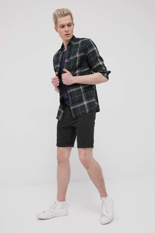 Odzież Jack & Jones koszula bawełniana 12189449.ForestNigh zielony