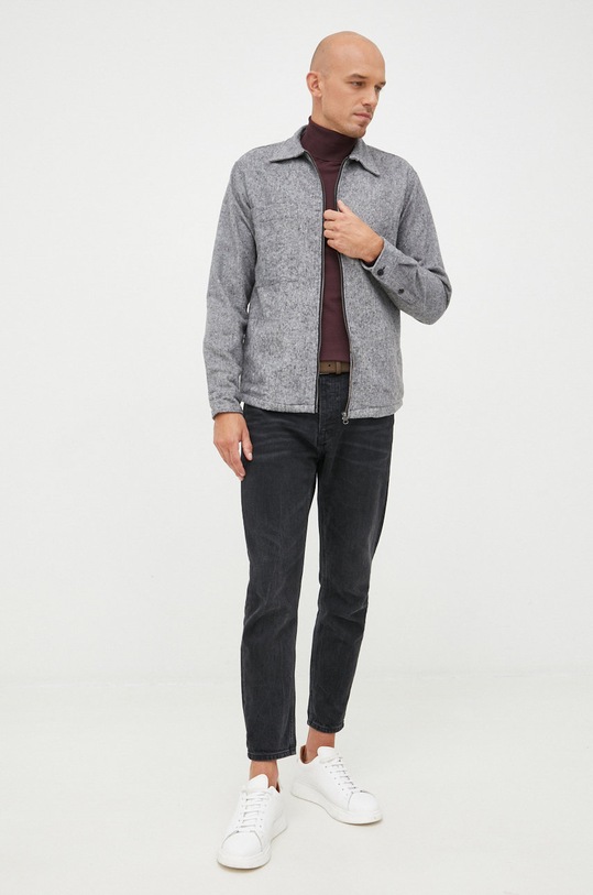 Košeľa Selected Homme 16085234.CloudDance sivá AA00