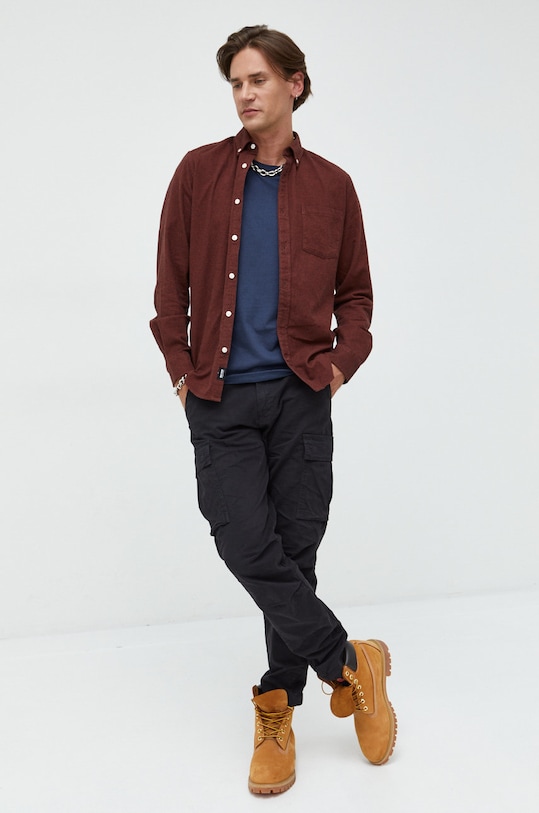 Only & Sons koszula bawełniana 22019878.BurntHenna czerwony AA00
