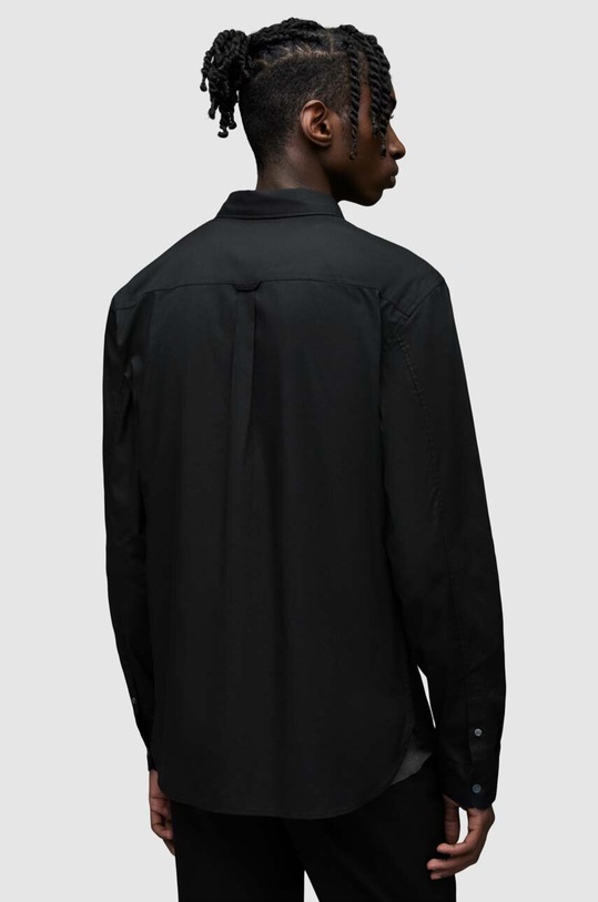 AllSaints koszula HAWTHORNE LS SHIRT MS254U czarny