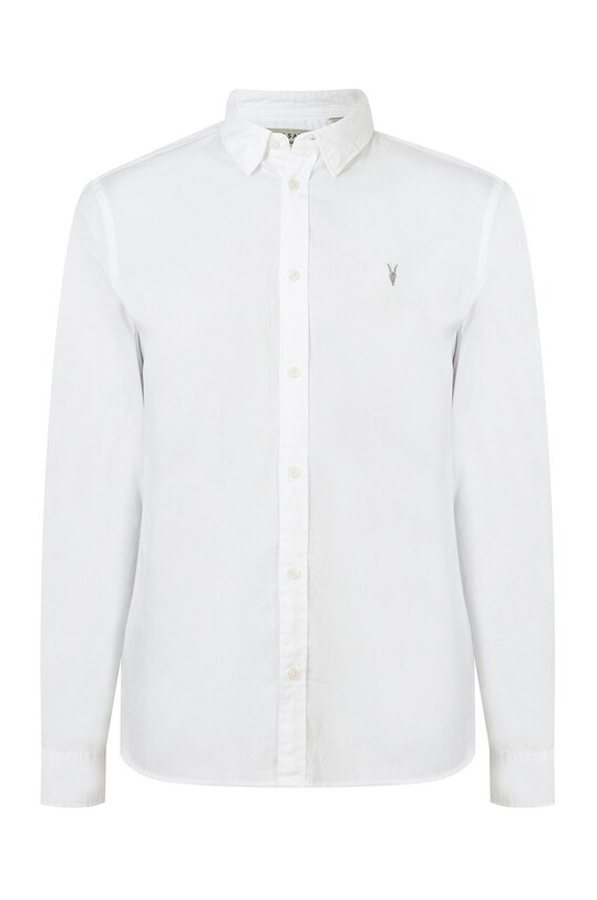 AllSaints koszula HAWTHORNE LS SHIRT MS257U biały