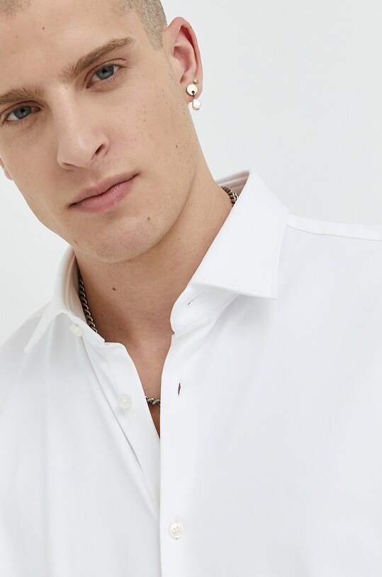 Πουκάμισο HUGO 50481195 λευκό