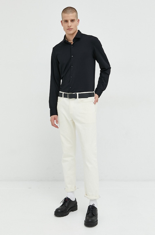 HUGO koszula 50481195 czarny AA00