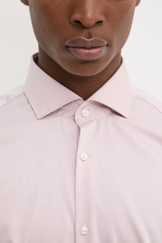 Бавовняна сорочка HUGO 50482056 рожевий