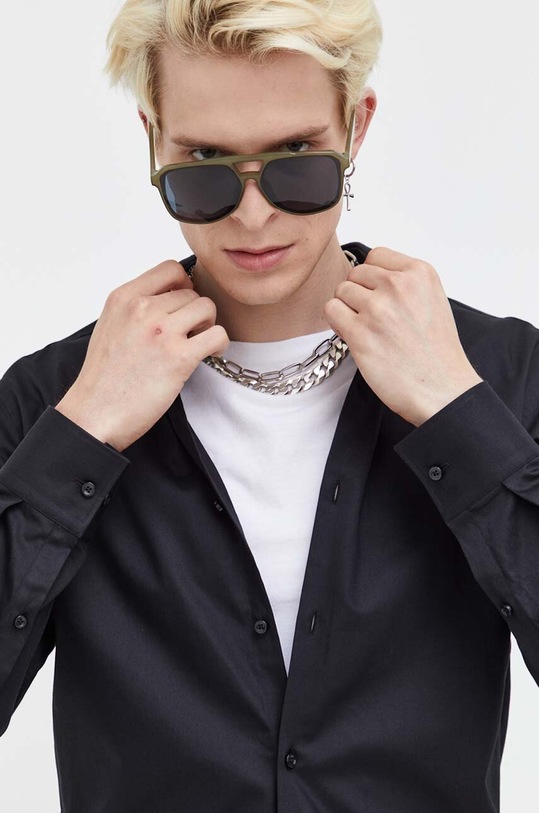 Odzież HUGO koszula bawełniana 50482056 czarny