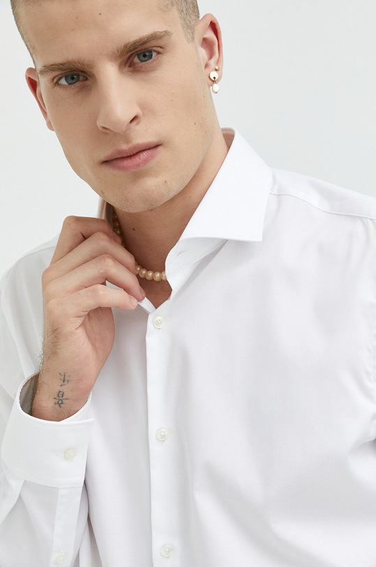 HUGO cămașă din bumbac alb 50482056