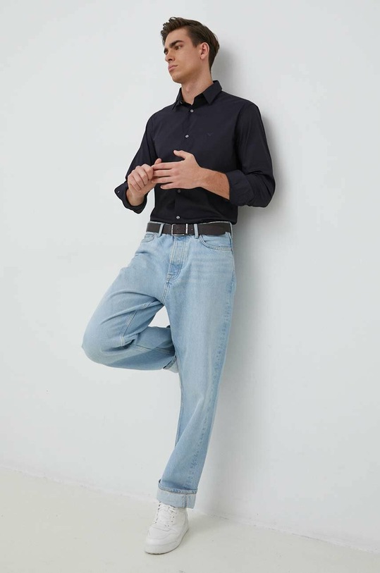 Одежда Рубашка Emporio Armani 8N1C09.1NI9Z.NOS тёмно-синий