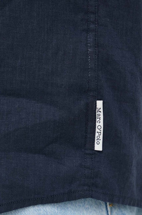 Marc O'Polo koszula lniana M23742841018 granatowy