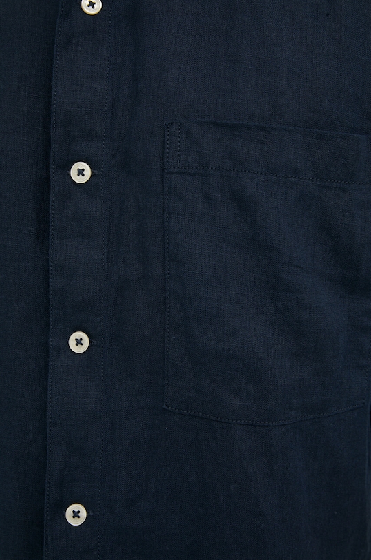 Marc O'Polo koszula lniana M23742842176 granatowy