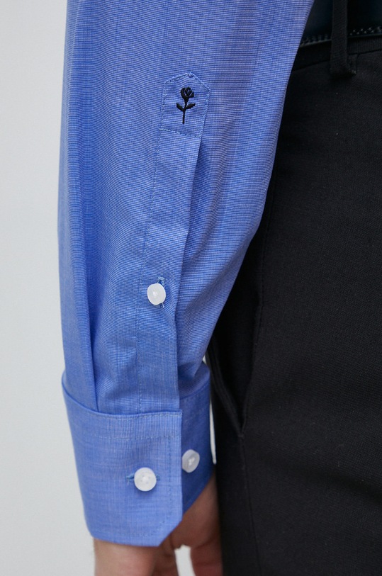 Seidensticker koszula bawełniana Shaped 01.241600 niebieski