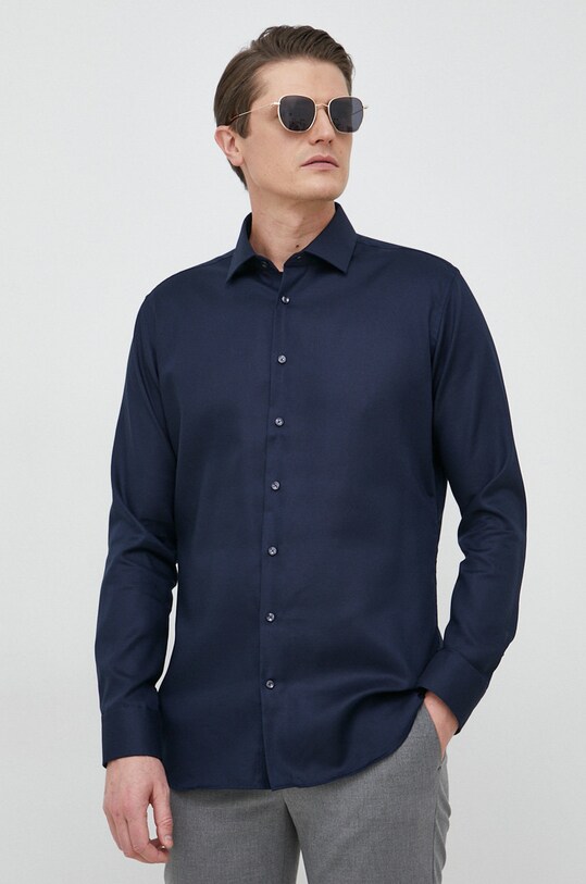 Seidensticker koszula bawełniana X-Slim 01.493650 granatowy