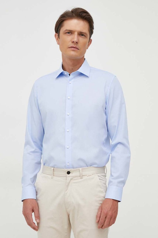 Seidensticker koszula bawełniana niebieski 01.653480