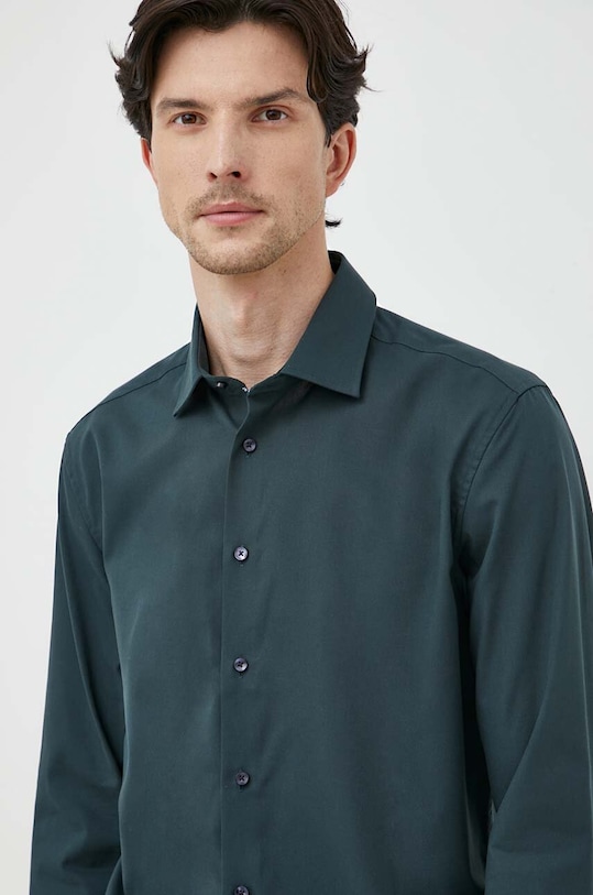 Seidensticker koszula bawełniana bawełna zielony 01.653760