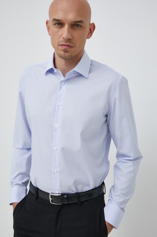 Seidensticker koszula bawełniana niebieski 01.693640