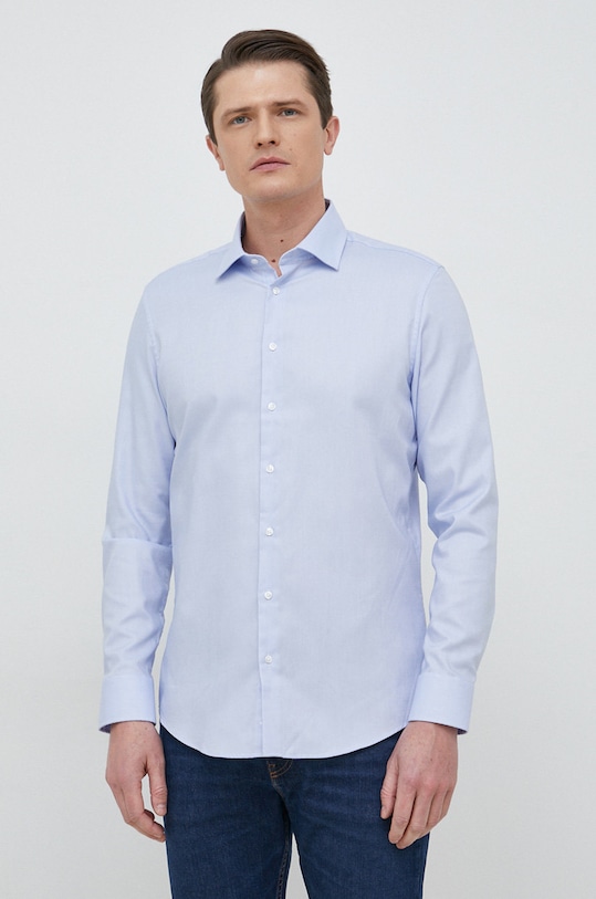 Pamučna košulja Seidensticker 01.693650 plava