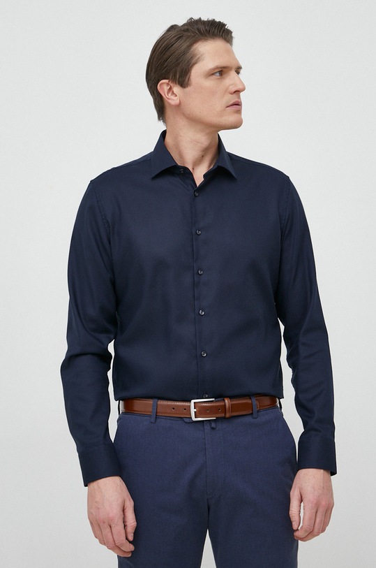 Pamučna košulja Seidensticker mornarsko plava 01.693650