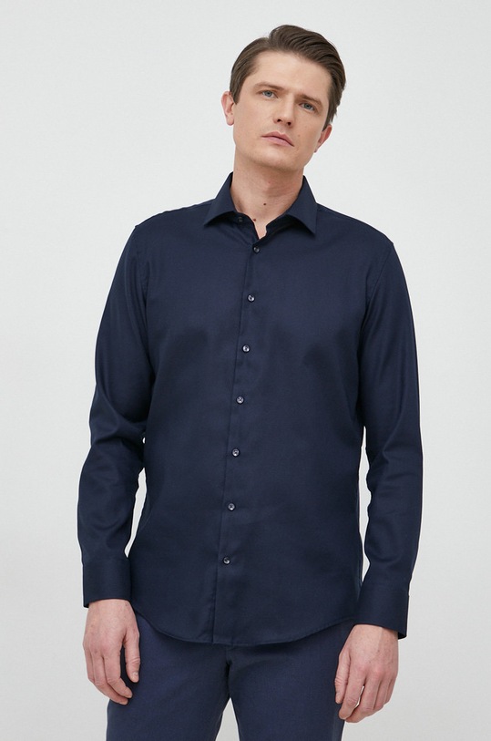 Pamučna košulja Seidensticker 01.693650 mornarsko plava