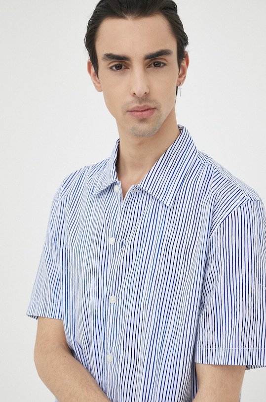 Marc O'Polo koszula bawełniana M24735441040 niebieski