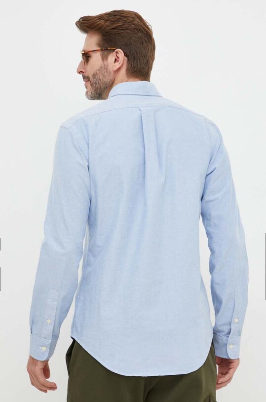 Odzież Polo Ralph Lauren koszula bawełniana 710792041 niebieski