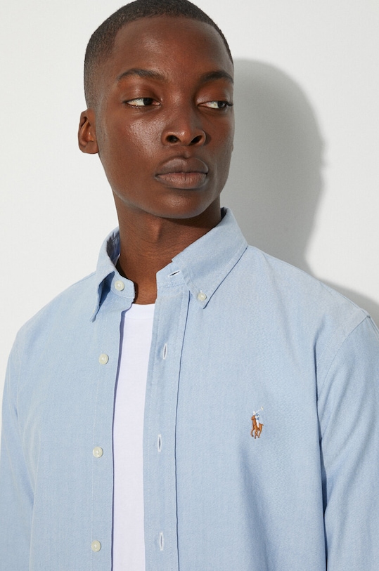 Polo Ralph Lauren camicia in cotone 710792041 blu