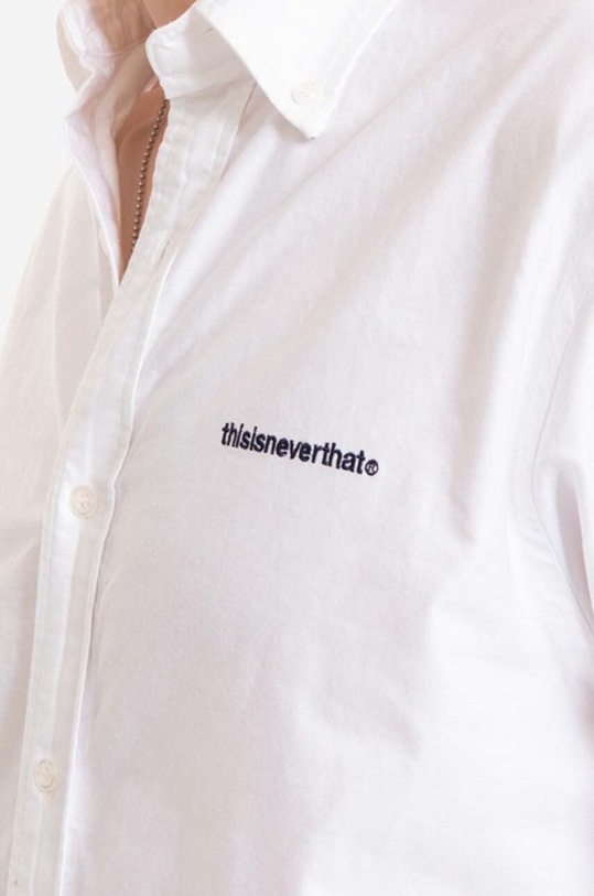 thisisneverthat koszula bawełniana T-Logo Oxford biały TN221WSHTL01