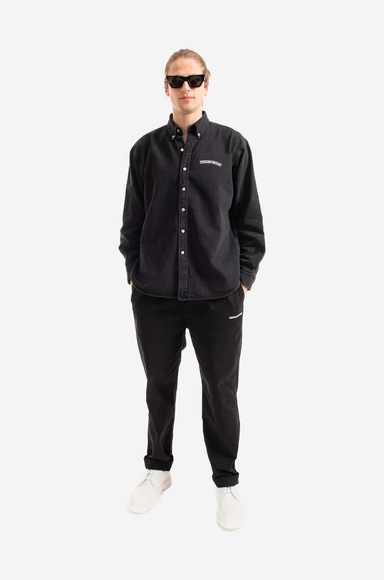 thisisneverthat denim shirt Washed Denim TN221DSHTL01 black AA00