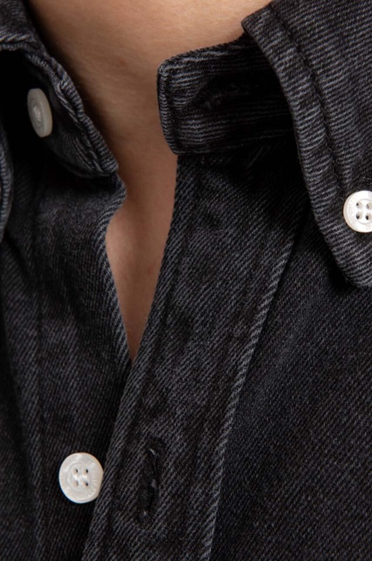 thisisneverthat denim shirt Washed Denim TN221DSHTL01 black