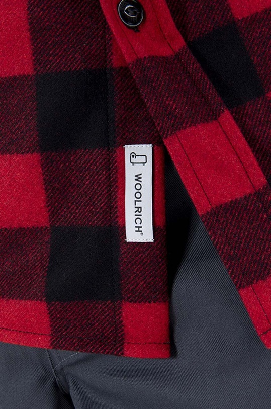 Woolrich wool shirt Alaskan Melton Wool red CFWOOS0051MRUT2355