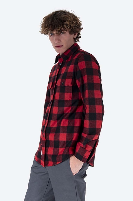 Woolrich wool shirt Alaskan Melton Wool CFWOOS0051MRUT2355 red