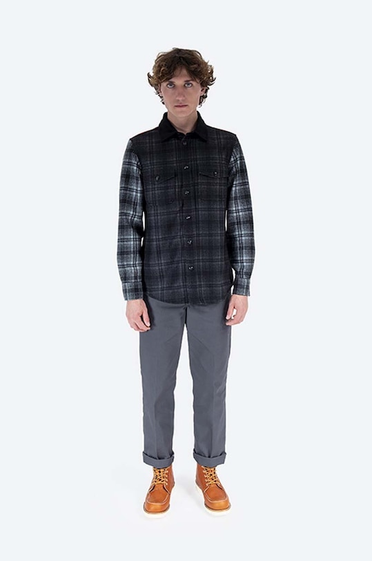 Woolrich wool shirt Alaskan Melton Wool CFWOOS0051MRUT2355 black AA00