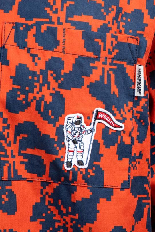 Бавовняна сорочка Billionaire Boys Club Hibiscus Camo S/S Bowling Shirt B22216 червоний