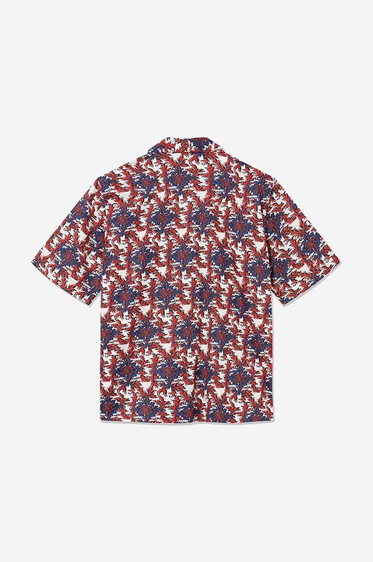 Bavlnená košeľa Wood Wood Ohan Chateau SS Shirt 12225313-1612 BIRGHT GREEN červená 12225313.1612