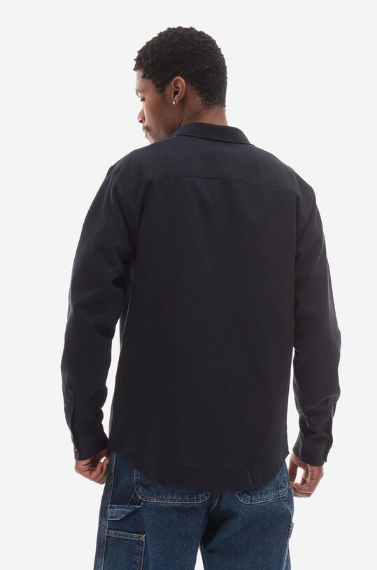 Ρούχα Βαμβακερό πουκάμισο A.P.C. Chemise Vincent COEUT.H12426 σκούρο μπλε