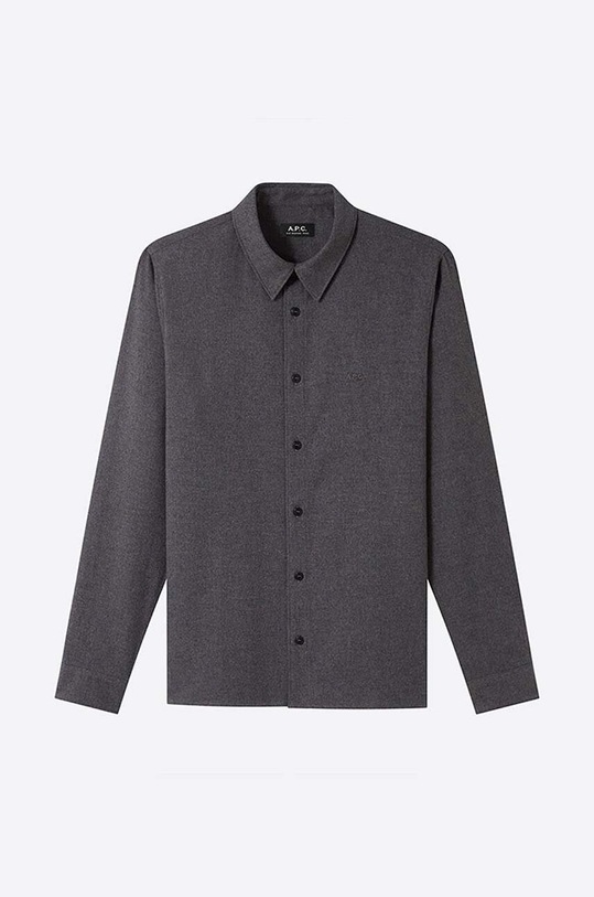 A.P.C. cămașă din bumbac Chemise Vincent COEUT.H12426 gri