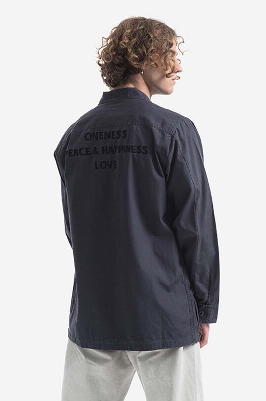 Одежда Хлопковая рубашка Maharishi Oneness Jungle 3584.BLACK чёрный