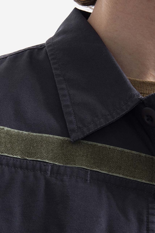 Maharishi cotton shirt Oneness Jungle 3584.BLACK black