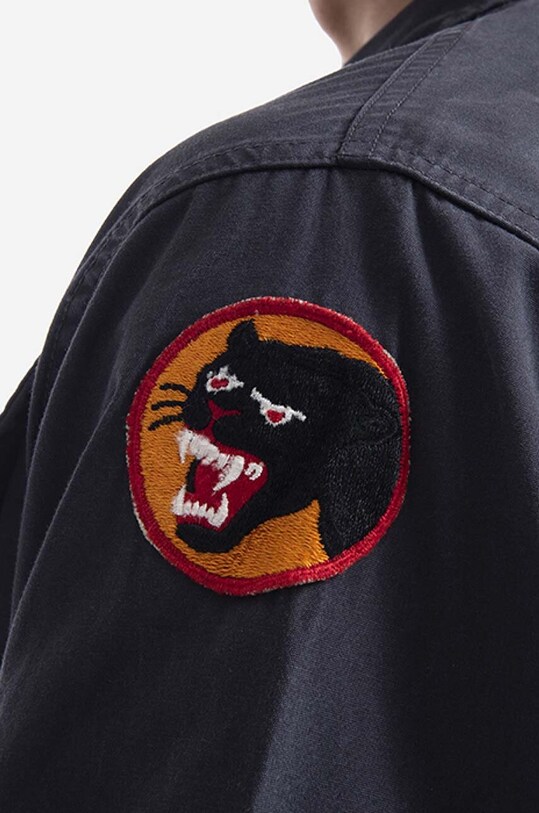 Maharishi cotton shirt Oneness Jungle 3584.BLACK