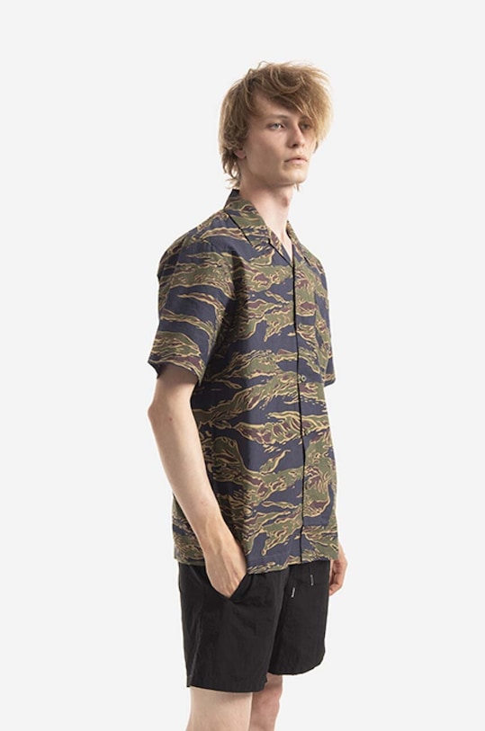 Maharishi cotton shirt Camo cotton green 8171.TIGERSTR