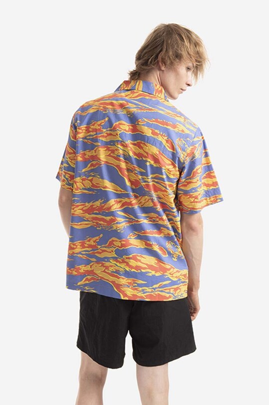 Одежда Хлопковая рубашка Maharishi Tigerskins x Warhol 8172.UNION мультиколор