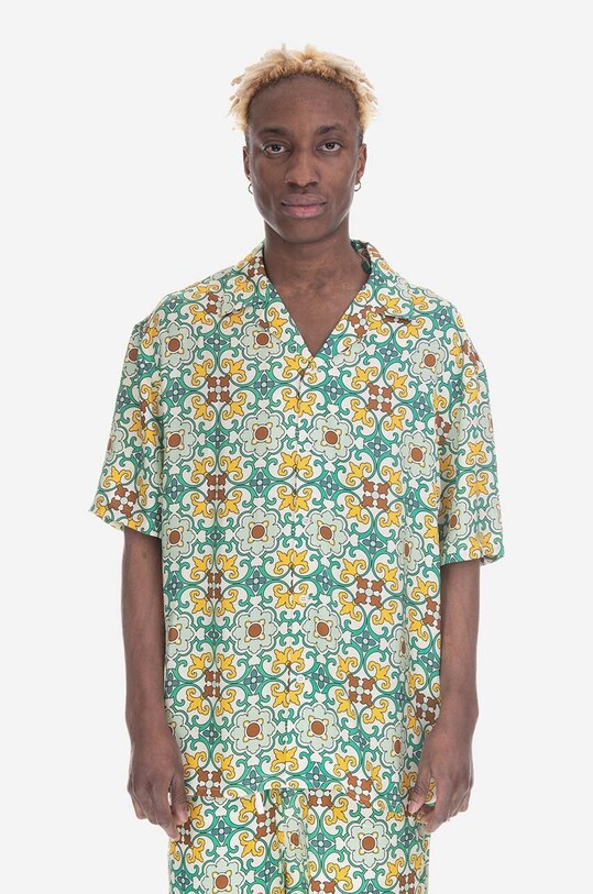 Oblečení Košile Drôle de Monsieur La Chemise SH129 GREEN SH129.GREEN zelená