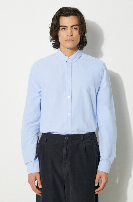 Samsoe Samsoe cotton shirt blue M00023175