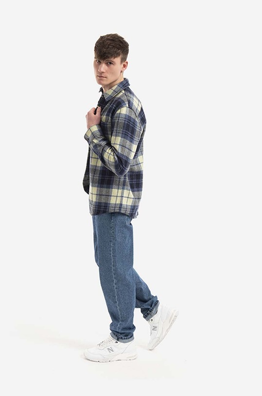 A.P.C. wool shirt Surchemise Trek WOANC.H02396 navy AA00