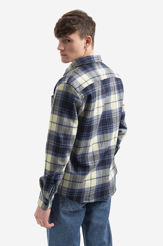 Clothing A.P.C. wool shirt Surchemise Trek WOANC.H02396 navy