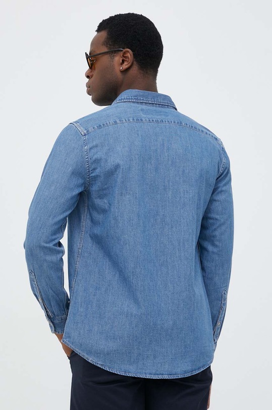 Odzież United Colors of Benetton koszula jeansowa 5FV6UQ001.902 niebieski