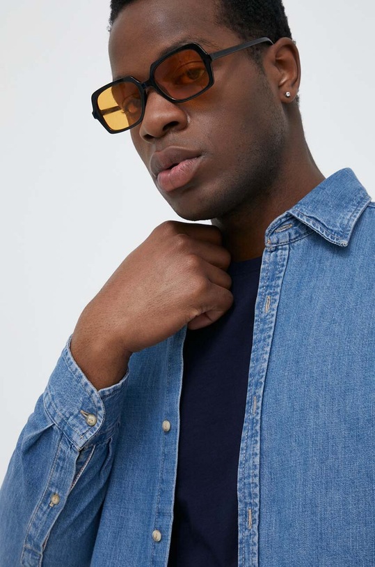 United Colors of Benetton koszula jeansowa niebieski 5FV6UQ001.902